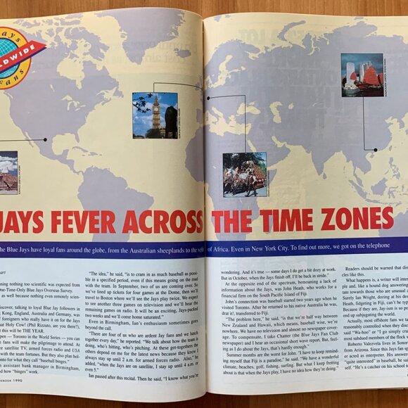 Toronto Blue Jays Vintage 1990 Scorebook Magazine Special Edition September 17 - Picture 7 of 13